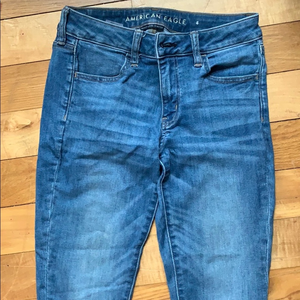 American eagle , next level stretch skinny jeans